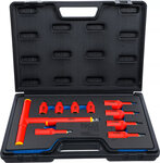 Jeu de douilles a embouts VDE Empreinte carre femelle (3/8) (1/2) Six pans femelle 4 - 10 mm 10 pieces