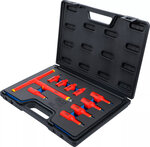 Jeu de douilles a embouts VDE Empreinte carre femelle (3/8) (1/2) Six pans femelle 4 - 10 mm 10 pieces