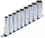 Jeu de douilles six pans, profondes 12,5 mm (1/2) 10 - 24 mm 9 pieces