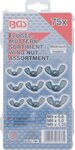 Assortiment d’ecrous-papillons 75 pieces