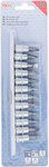 Jeu de douilles a embouts (1/4) fente, cruciforme PH / PZ 12 pieces