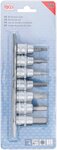 Jeu de douilles a embouts (3/8) six pans interieurs 3 - 10 mm 7 pieces