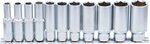 Jeu de douilles six pans longues (3/8) en pouce 11 pieces