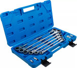 Jeu de cles a oeil a cliquet 8 - 19 mm 10 pieces