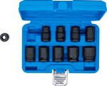 Jeu de douilles a choc six pans (1/2) 10 - 24 mm 10 pieces