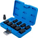 Jeu de douilles a choc six pans (1/2) 10 - 24 mm 10 pieces