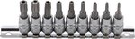 1/4 T-Star Bit Socket Set, inviolable, T10 - T50