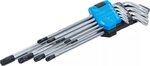 Jeu de cles allen extra longues Profil T (pour Torx) avec perçage T10 - T50 9 pieces