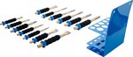 Jeu de chasse-goupilles / pointeaux / burin plat avec protection des mains 13 pcs