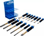 Jeu de chasse-goupilles / pointeaux / burin plat avec protection des mains 13 pcs