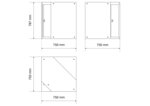 Armoire d’atelier 1 porte element de coin