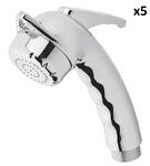 Pomme de douche Charisma chrome sans flexible x5 pieces