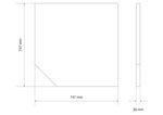 Plan de travail en bois massif surface de coin