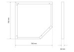 Sous-structure pour tiroirs et armoires d’atelier reglable en hauteur element de coin