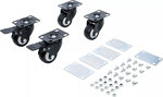 Roues pivotantes pour coffre systeme chariot de visite 4 pieces