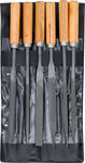 Jeu de limes aiguilles Manche en bois 100 mm 6 pieces