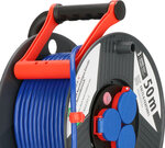 Enrouleur de cable 50 m IP44 AT-N05V3V3-F 3G1,5 bleu