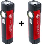 Lampe COB-LED / UV baladeuse en aluminium 1 W x2 pieces