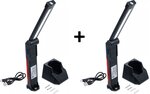 Baladeuse pliable a accu COB-LED 6,5 We avec station de recharge x2 pieces