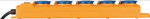 Bloc multiprise SL 554 DE IP54, 5 prises, jaune/bleu, 2 m H07RN-F 3G1,5 avec interrupteur