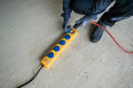 Bloc multiprise SL 554 DE IP54, 5 prises, jaune/bleu, 2 m H07RN-F 3G1,5 avec interrupteur
