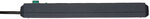 Multiprise avec protection contre les surtensions 6 prises anthracite 1,5 m 13.500A H05VV-F 3G1,5 Blister