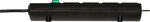 Multiprise avec fiche plate 4 prises noire 2m H05VV-F 3G1,5
