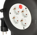 Boitier de cable Vario VL2-X 4 prises 10m H05VV-F 3G1,5 noir/gris clair