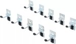 Jeu de crochets simples 40 mm pour systeme mural 10 pcs