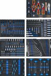 Servante d'atelier 7 tiroirs avec 286 outils