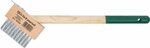 Brosse metallique a joints pour mauvaises herbes manche court avec grattoir 300 mm