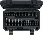 Jeu de douilles a embouts / de cle a douille (1/4), (3/8), (1/2) Profil E/profil T (pour Torx)/Profil E 25 pieces