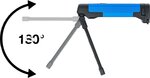 Baladeuse pliable a accu COB-LED 4 W