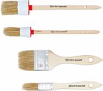 Jeu de pinceaux plats / annulaires 4 pcs