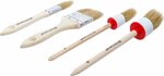 Jeu de pinceaux plats / annulaires 4 pcs