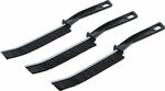Jeu de brosses d'angle de nettoyage a soies dures 230 mm 3 pcs