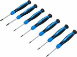 Jeu de tournevis de precision profil T (pour Torx) 7 pieces