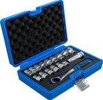 Coffret de douilles avec cliquet traversant Gear Lock 10 - 24 mm 17 pieces