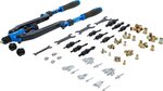 Jeu de pinces a riveter bras long pour rivets borgnes et ecrous-rivets