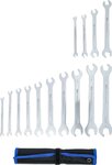 Jeu de cles plates extra plates 6 - 22 mm 1/4 - 3/4 14 pieces
