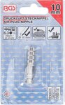 Raccord rapide a air comprime avec raccord de tuyau 10 mm