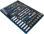 3/3 Bac outils: Ensemble de douilles 192 pieces, Pro Torque