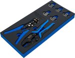 Porte-outils 1/3: Outil a sertir et pinces a denuder 12 pcs