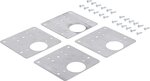 Jeu de charnieres de reparation acier inoxydable 4 pieces