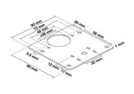 Jeu de charnieres de reparation acier inoxydable 4 pieces
