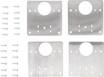 Jeu de charnieres de reparation acier inoxydable 4 pieces