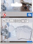 Jeu de charnieres de reparation acier inoxydable 4 pieces