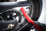 Brosse a main avec manche fil d'acier 4 rangees 260 mm