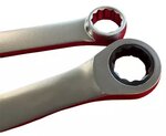 Jeu de cles a cliquet a anneau extra-long 8–19mm 10-pieces