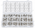 Sterling Assortiment de fusibles en verre a action rapide 0,5A- 15A 180 pieces